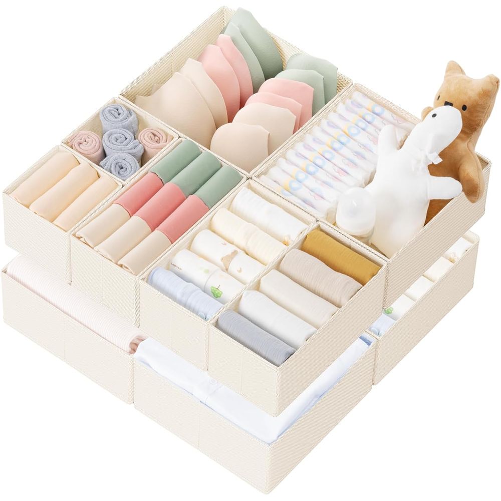 Baby Nursery Closet Organization - 10er-Pack Schubladenorganizer für Babykleidung, Unterwäsche, Socken