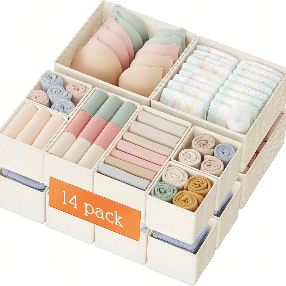 Baby Nursery Closet Organization - 14-teiliger Schubladen-Organizer für Kleidung, Kommode-Organizer für