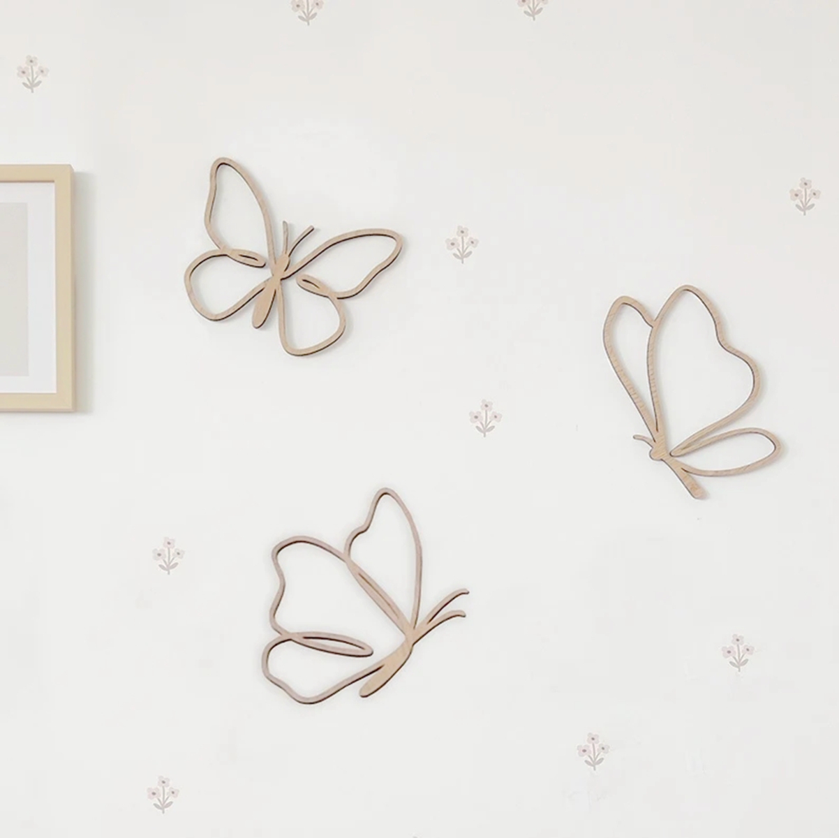 Baby Nursery Design - Holzschmetterlinge-Schild, Holz-Wanddekoration, Schmetterlinge-Holzdekor, Kinderzimmer, Kinder-Wandkunst, Kinderzimmer-Dekoration