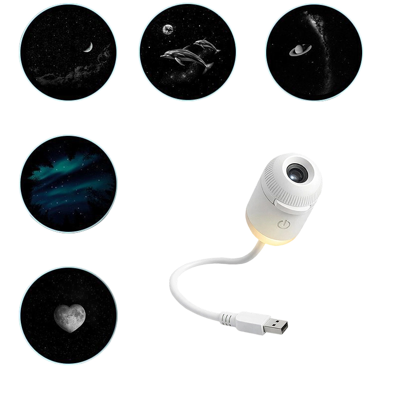 Night Light Projector Stars - 2-in-1 Mini-Galaxie-Sternprojektor Nachtlicht Dimmbare Touch-Steuerung Ambiente-Lampe