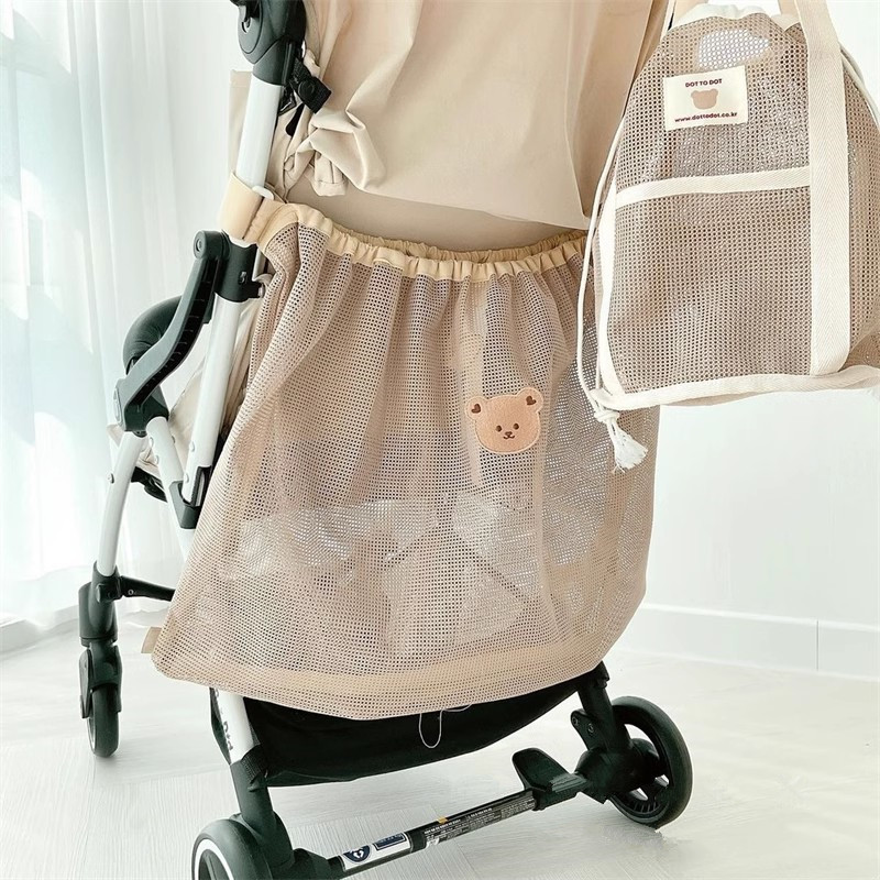 Diaper Caddy Organizer - Wiederverwendbare Kinderwagen Hängetasche Sommer Mesh Kinderwagen