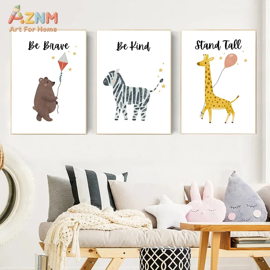 Baby Nursery Boy - AZNM Be Brave Kind Stand Tall