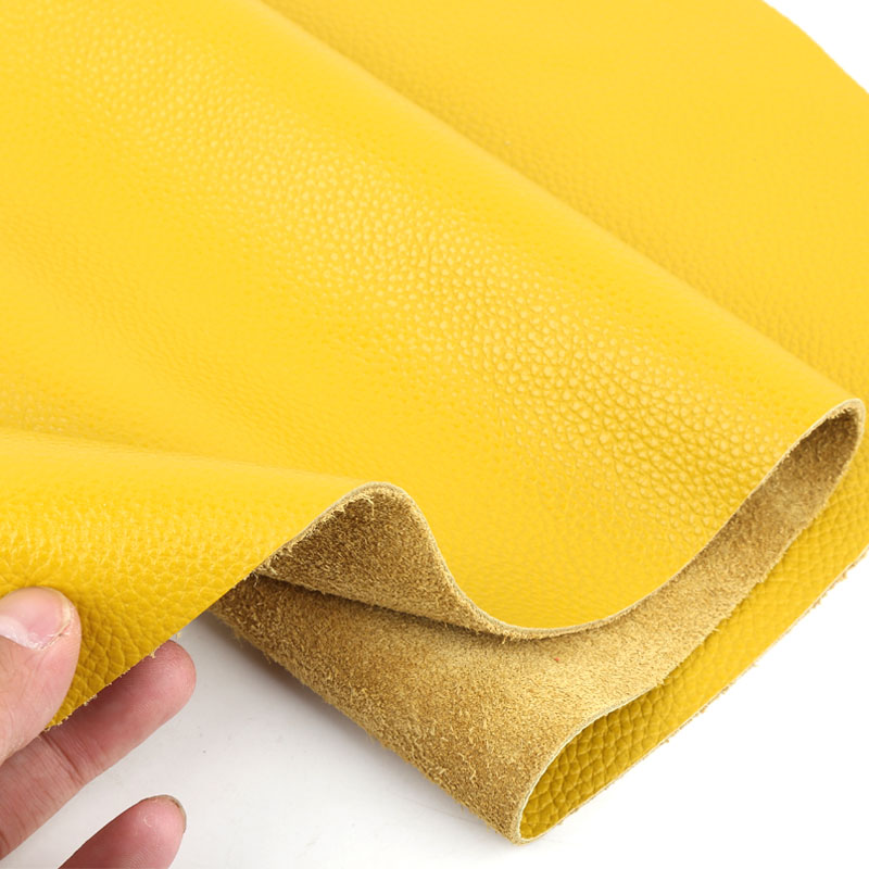 Baby Nursery Yellow - Erste Schicht aus Rindsleder, ingwerfarbenes Echtleder,