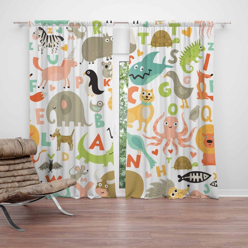 ABC Alphabet Kinderzimmer Vorh – Baby Nursery Blackout Curtains Bewertung und Preis