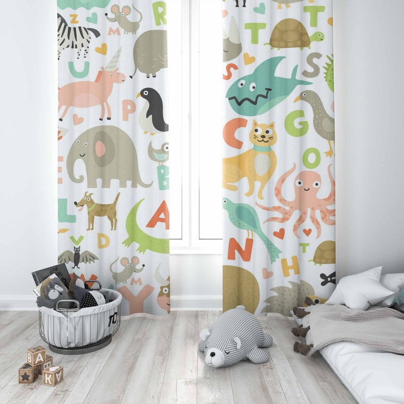 ABC Alphabet Kinderzimmer Vorh – Baby Nursery Blackout Curtains Bewertung und Preis
