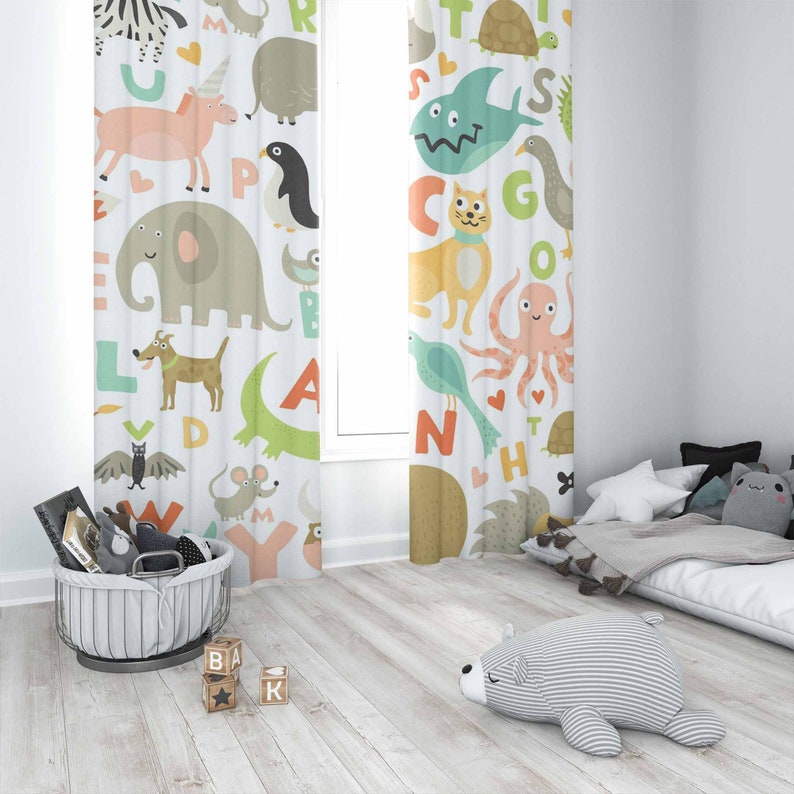 ABC Alphabet Kinderzimmer Vorh – Baby Nursery Blackout Curtains Bewertung und Preis