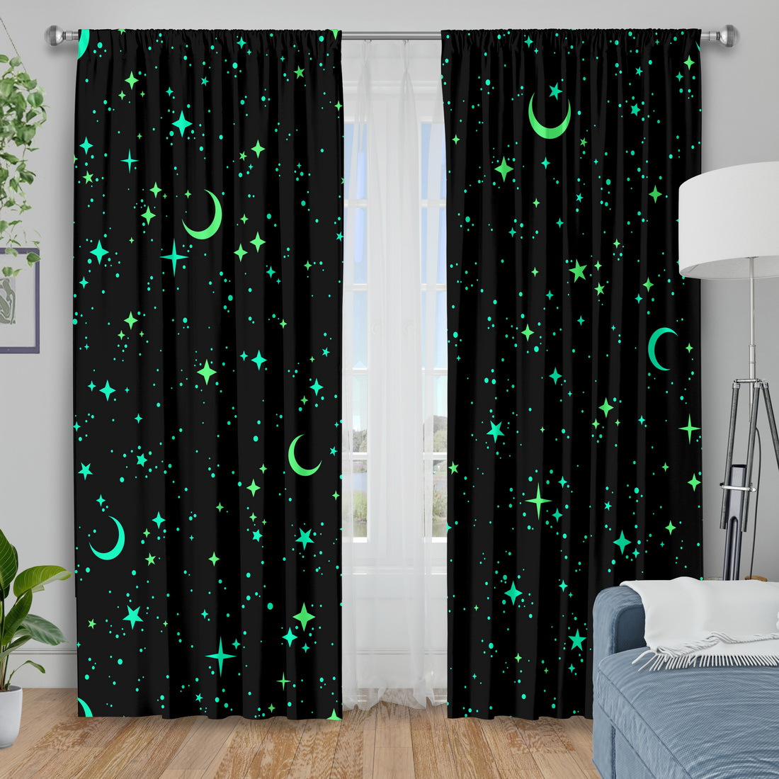 2-teilige im Dunkeln leuchtend – Baby Nursery Blackout Curtains Bewertung und Preis