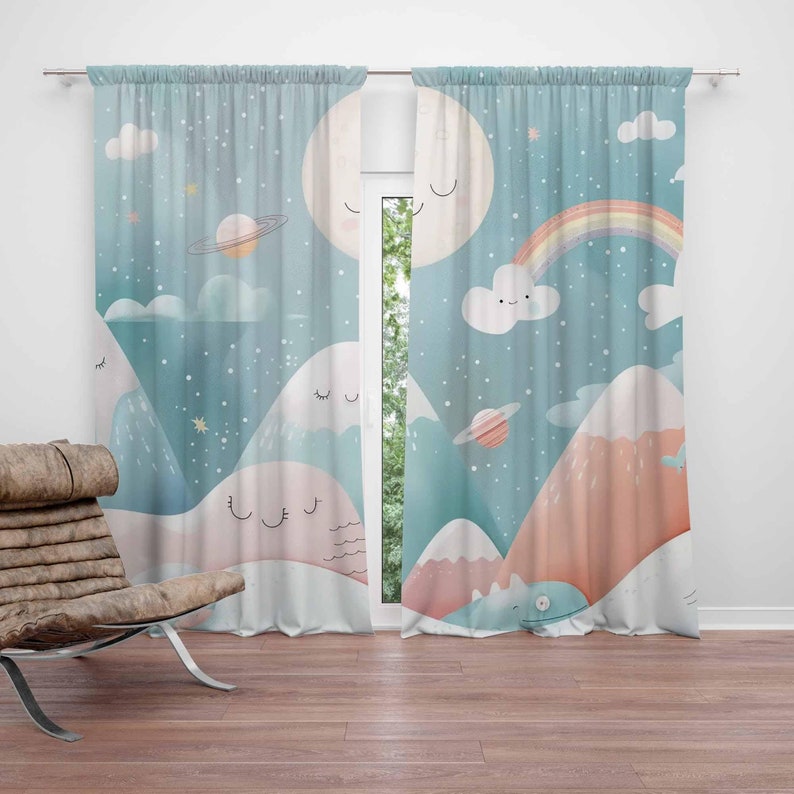 Berg Regenbogen Baby Kinderzim – Baby Nursery Blackout Curtains Bewertung und Preis