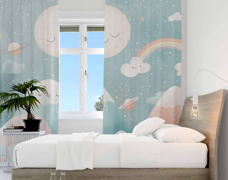Berg Regenbogen Baby Kinderzim – Baby Nursery Blackout Curtains Bewertung und Preis