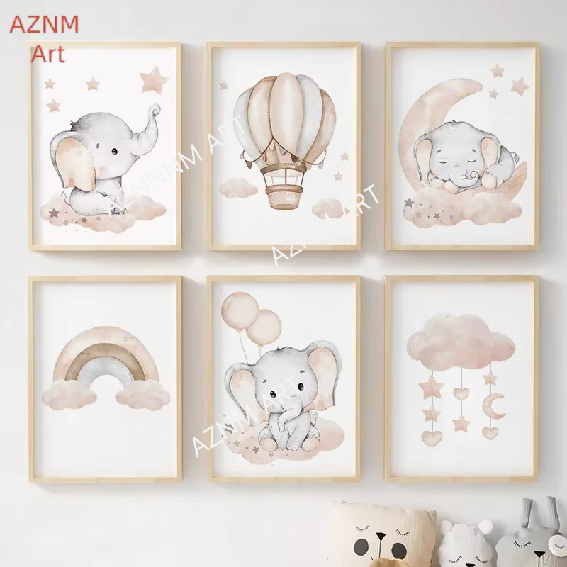 Elefanten-Ballon, Regenbogen,  – Baby Nursery Design Bewertung und Preis