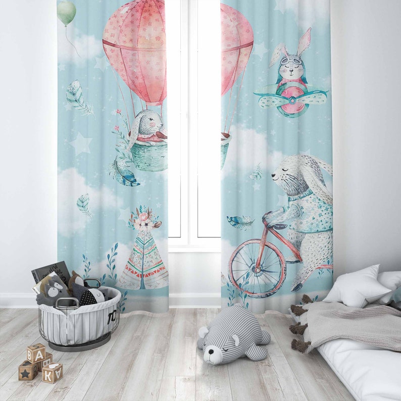 Little Bunny Kinderzimmer Vorh – Baby Nursery Blackout Curtains Bewertung und Preis