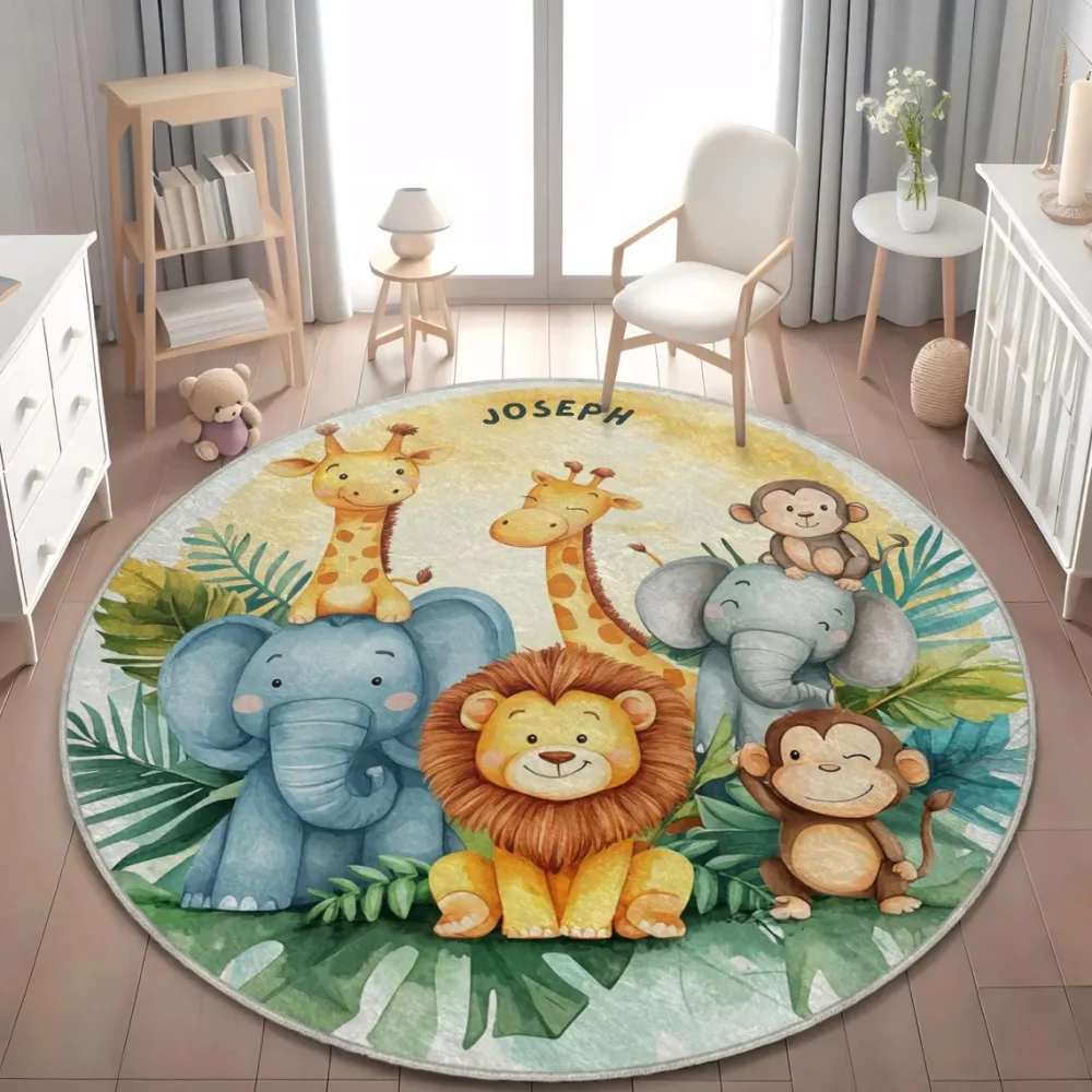 Wild Safari Tier Bodenmatte Gi – Baby Nursery Rug Bewertung und Preis