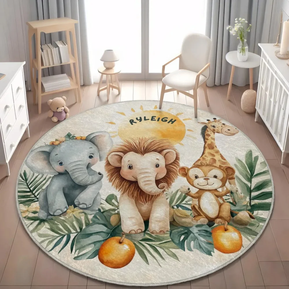Wild Safari Tier Bodenmatte Gi – Baby Nursery Rug Bewertung und Preis
