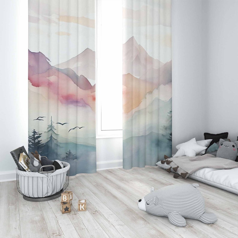 Mountain Forest Kinderzimmer V – Baby Nursery Blackout Curtains Bewertung und Preis