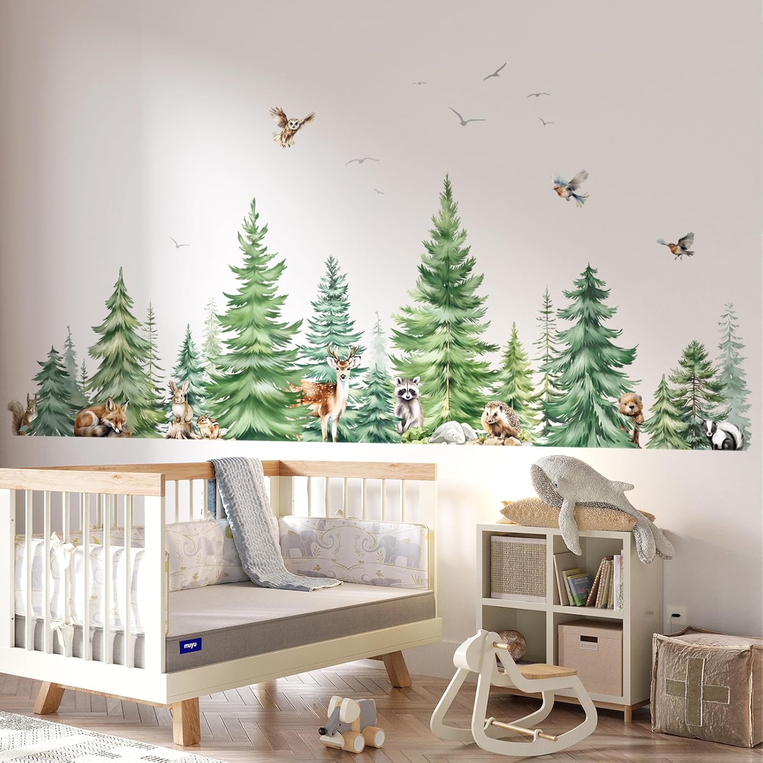 Große Aquarell Kiefer Tiere Wa – Baby Nursery Design Bewertung und Preis