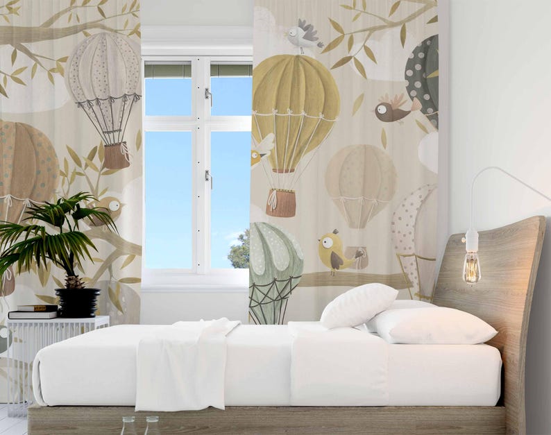 Heißluftballon Vorhänge Vogel  – Baby Nursery Blackout Curtains Bewertung und Preis