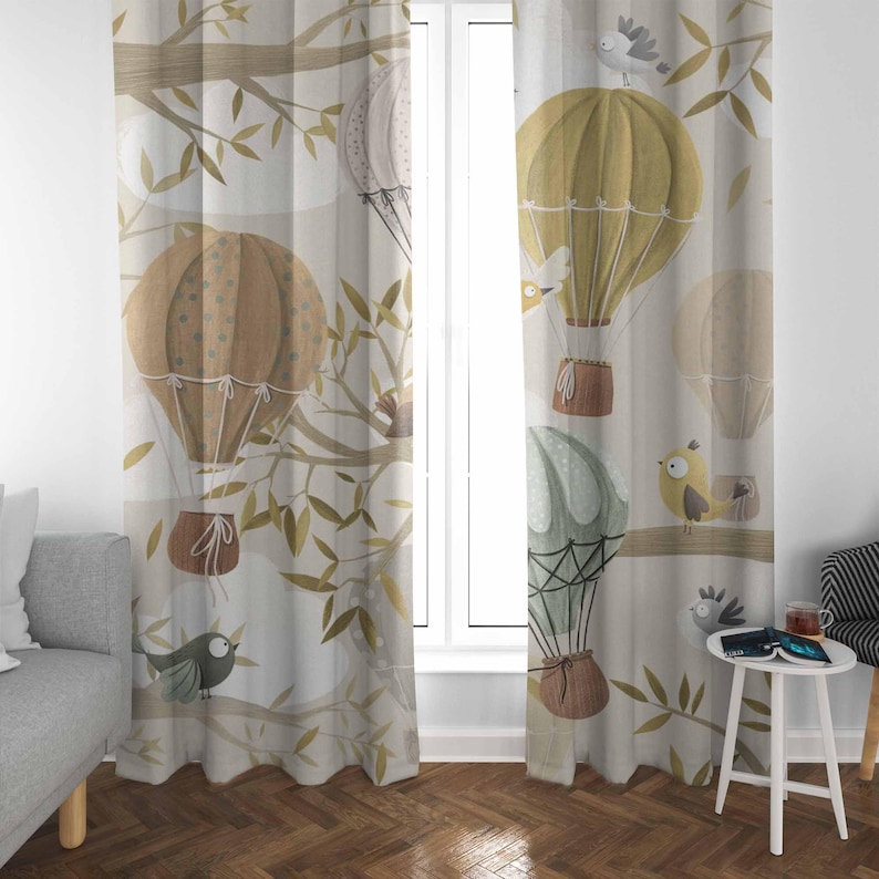 Heißluftballon Vorhänge Vogel  – Baby Nursery Blackout Curtains Bewertung und Preis