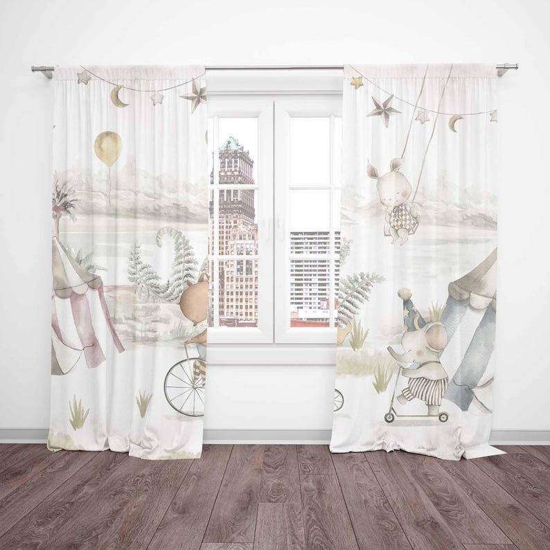 Zirkus Tiere Vorhänge Kinder S – Baby Nursery Blackout Curtains Bewertung und Preis