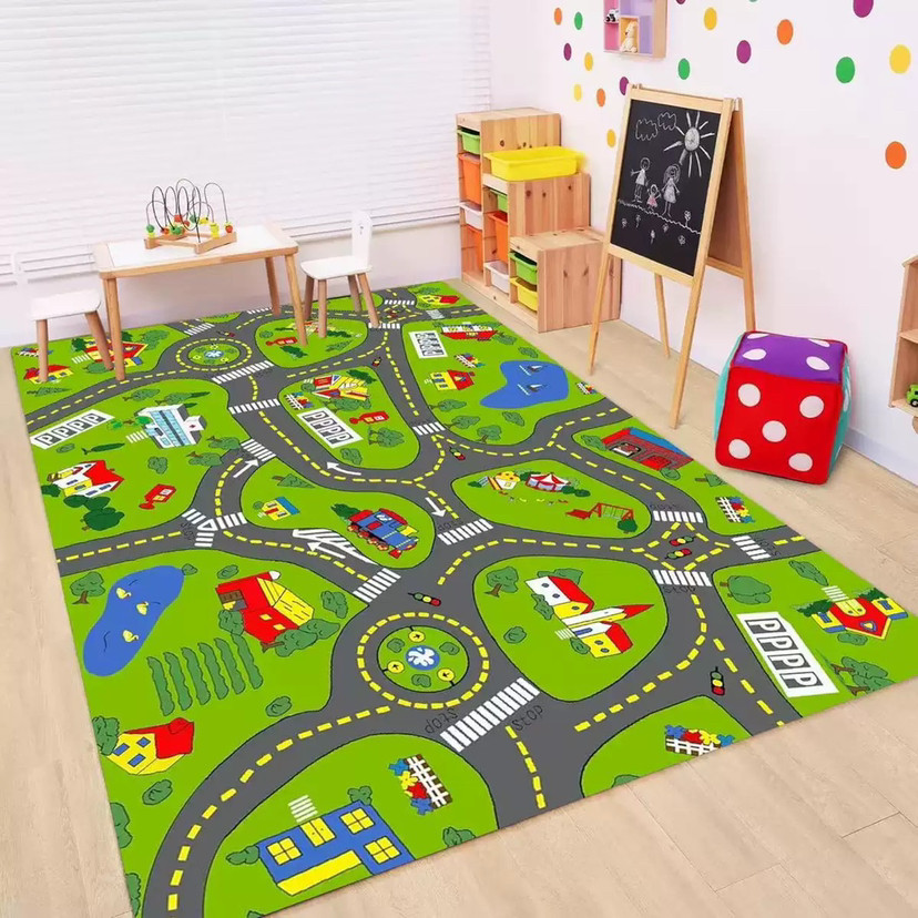 Kinder-Verkehrsteppich mit Car – Baby Nursery Rug Bewertung und Preis