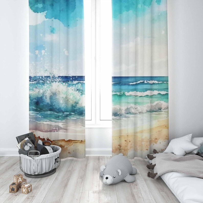 Meer Welle Vorhänge Ozean Natu – Baby Nursery Blackout Curtains Bewertung und Preis