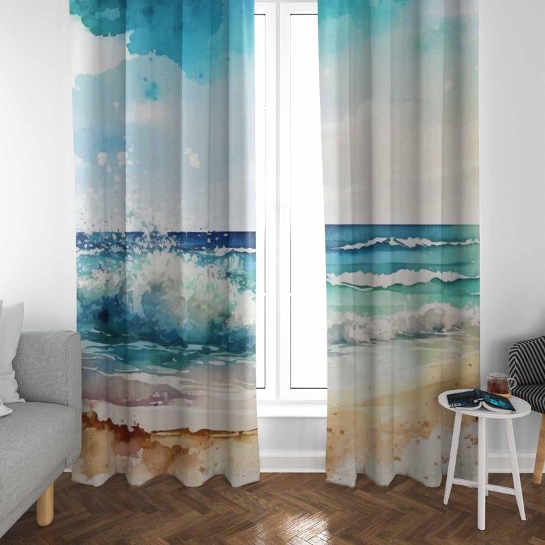 Meer Welle Vorhänge Ozean Natu – Baby Nursery Blackout Curtains Bewertung und Preis