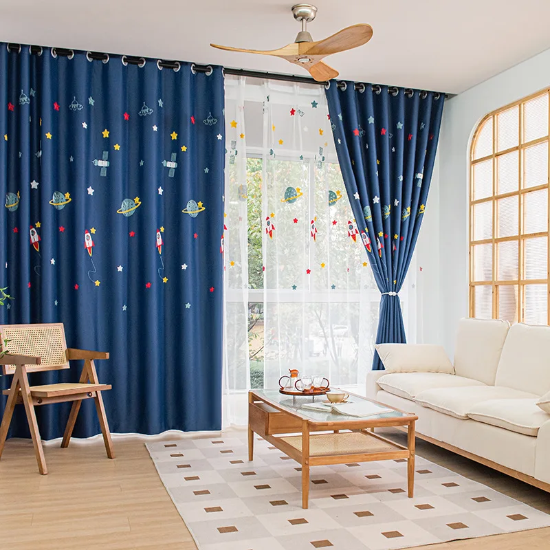 Marineblaue Verdunkelungsvorhä – Baby Nursery Blackout Curtains Bewertung und Preis