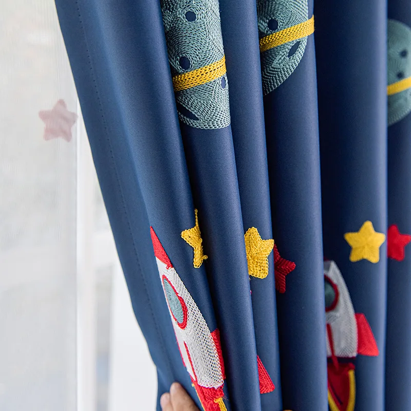 Marineblaue Verdunkelungsvorhä – Baby Nursery Blackout Curtains Bewertung und Preis