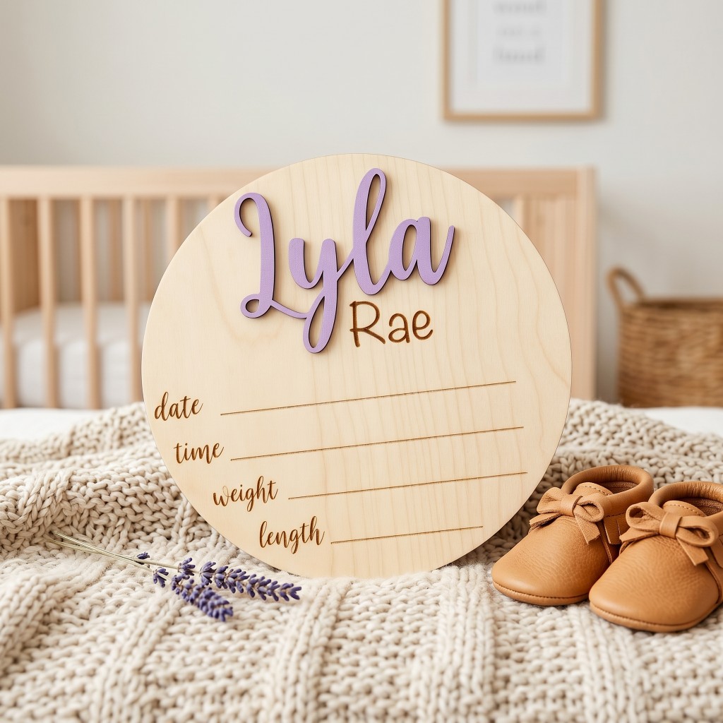 1 Stück Personalisierte Geburt – Baby Nursery Diy Bewertung und Preis
