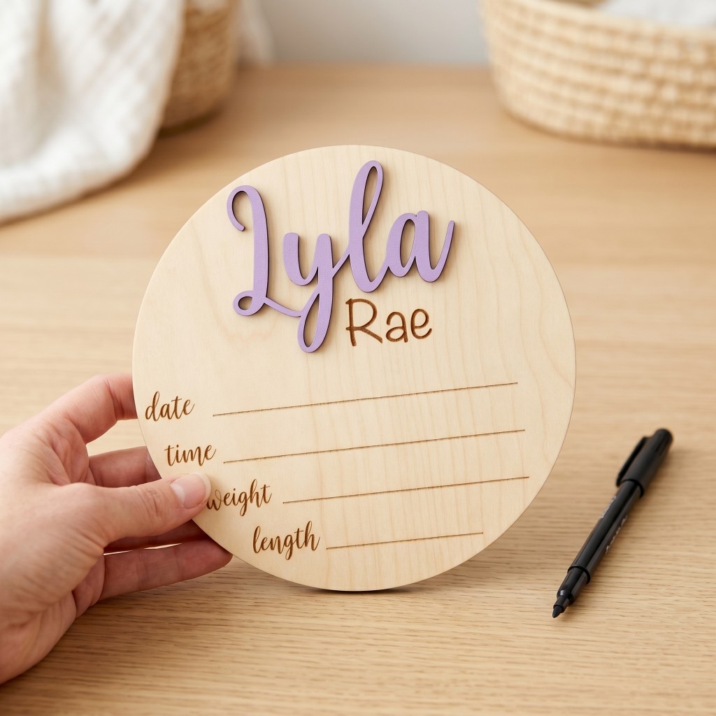 1 Stück Personalisierte Geburt – Baby Nursery Diy Bewertung und Preis