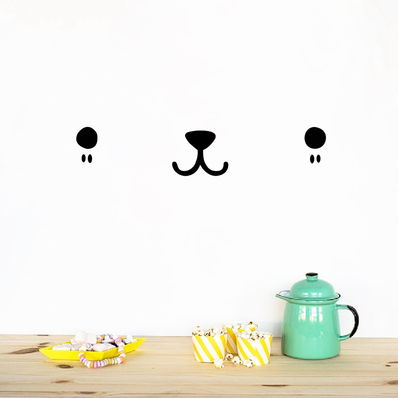 Nette Kawaii Gesicht Wand Kuns – Baby Nursery Design Bewertung und Preis