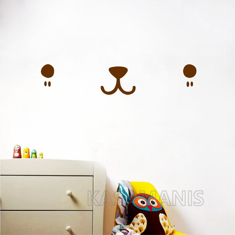 Nette Kawaii Gesicht Wand Kuns – Baby Nursery Design Bewertung und Preis