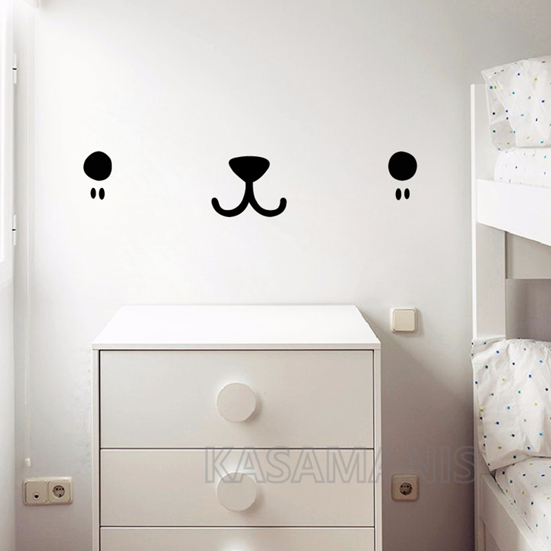 Nette Kawaii Gesicht Wand Kuns – Baby Nursery Design Bewertung und Preis