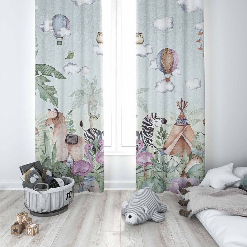 Safari Tiere Party Kinderzimme – Baby Nursery Blackout Curtains Bewertung und Preis