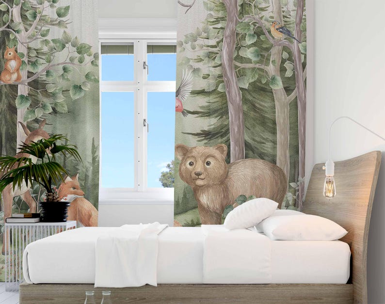 Waldtiere Vorhänge Kinder Kind – Baby Nursery Blackout Curtains Bewertung und Preis