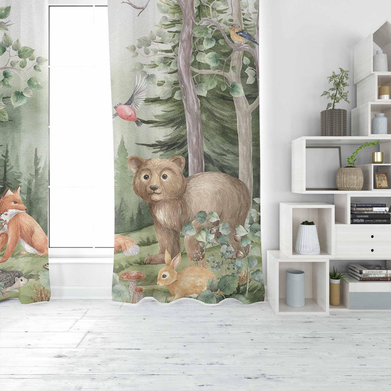 Waldtiere Vorhänge Kinder Kind – Baby Nursery Blackout Curtains Bewertung und Preis