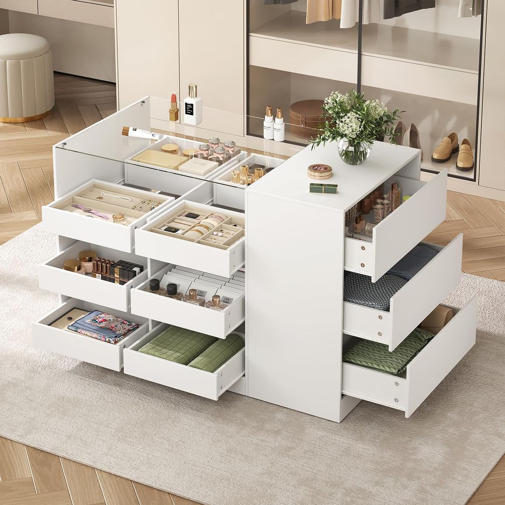 Kleiderschrankinsel mit Schubl – Drawer Dresser White Bewertung und Preis