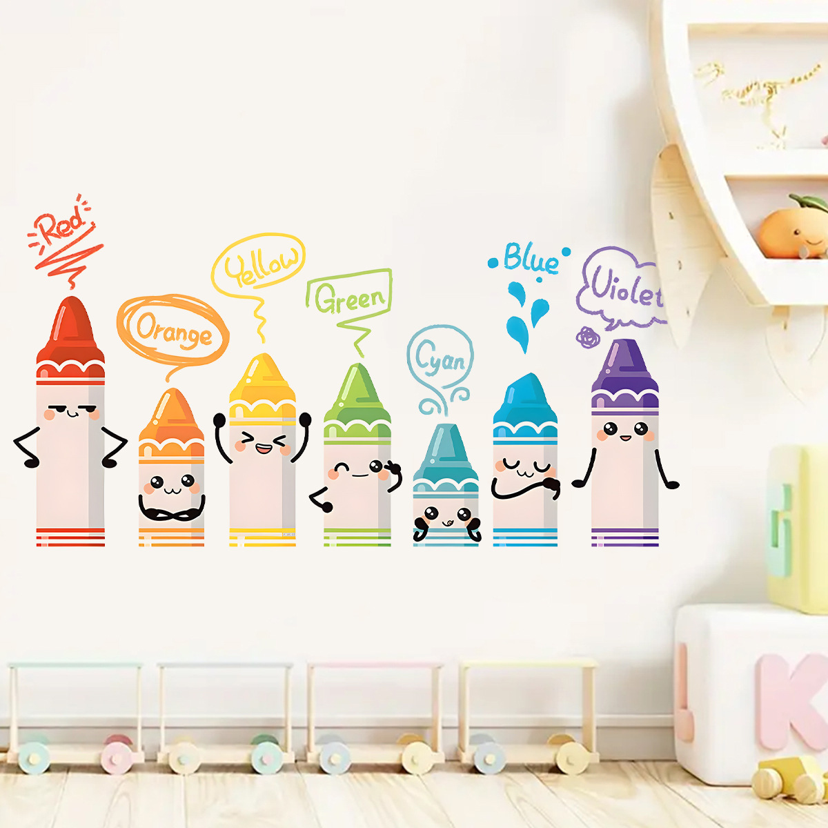 Cartoon süße bunte Kreide Must – Baby Nursery Design Bewertung und Preis