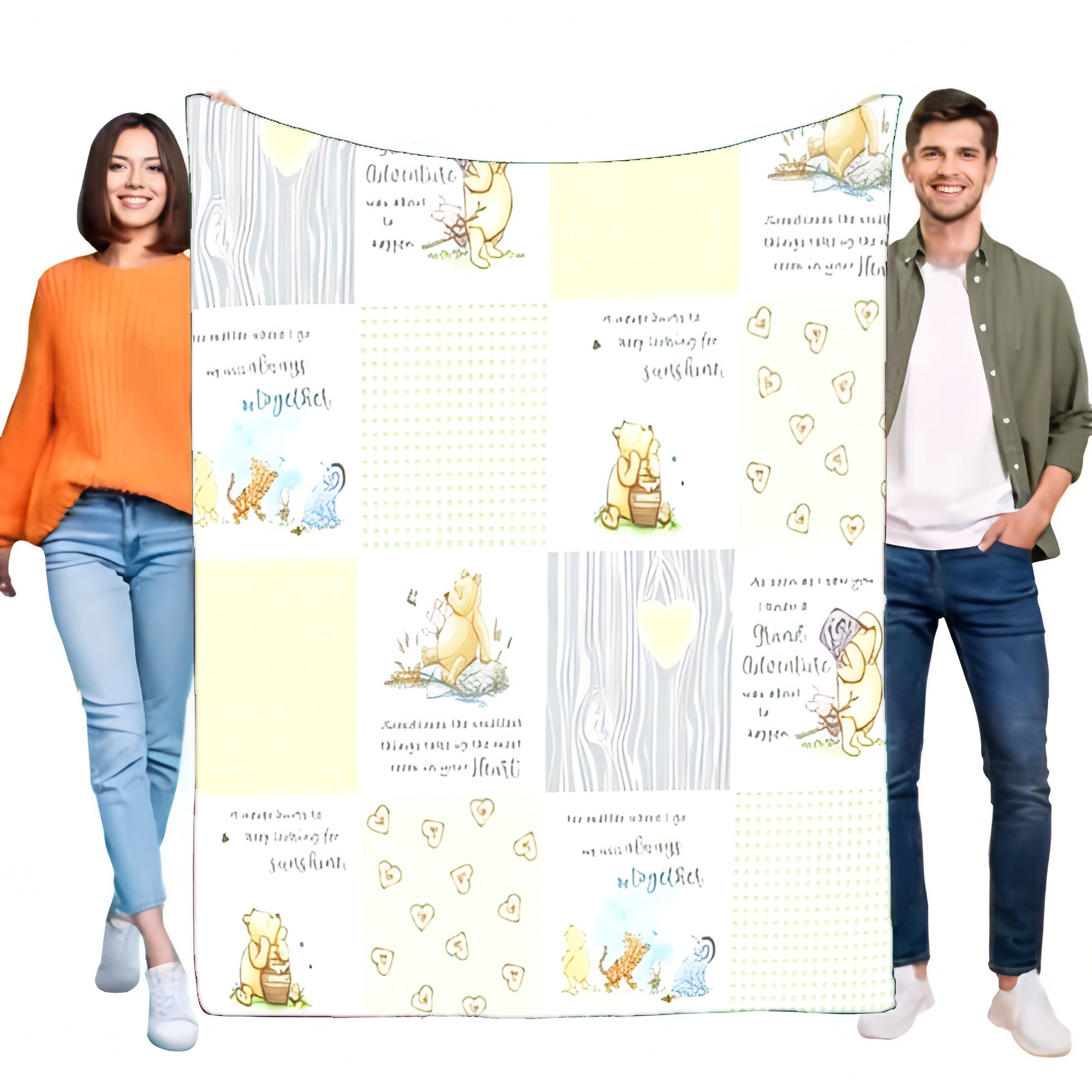Bunte Patchwork-Decke von Winn – Baby Nursery Winnie The Pooh Bewertung und Preis