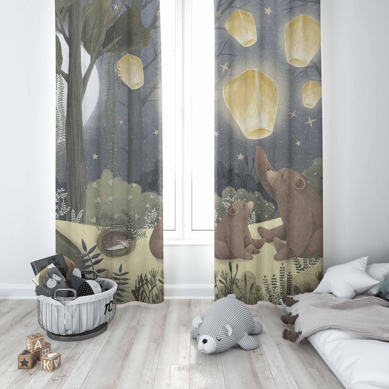 Wald Kinderzimmer Vorhänge Tie – Baby Nursery Blackout Curtains Bewertung und Preis