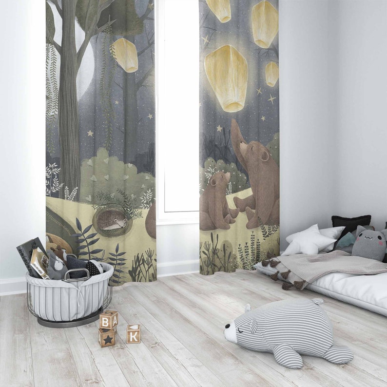 Wald Kinderzimmer Vorhänge Tie – Baby Nursery Blackout Curtains Bewertung und Preis
