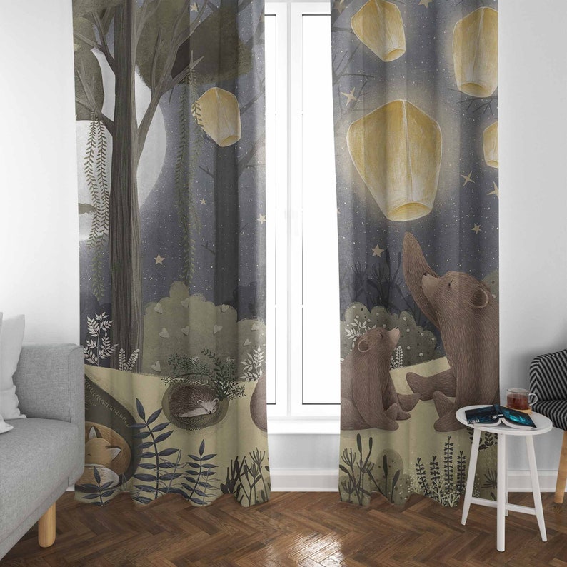 Wald Kinderzimmer Vorhänge Tie – Baby Nursery Blackout Curtains Bewertung und Preis