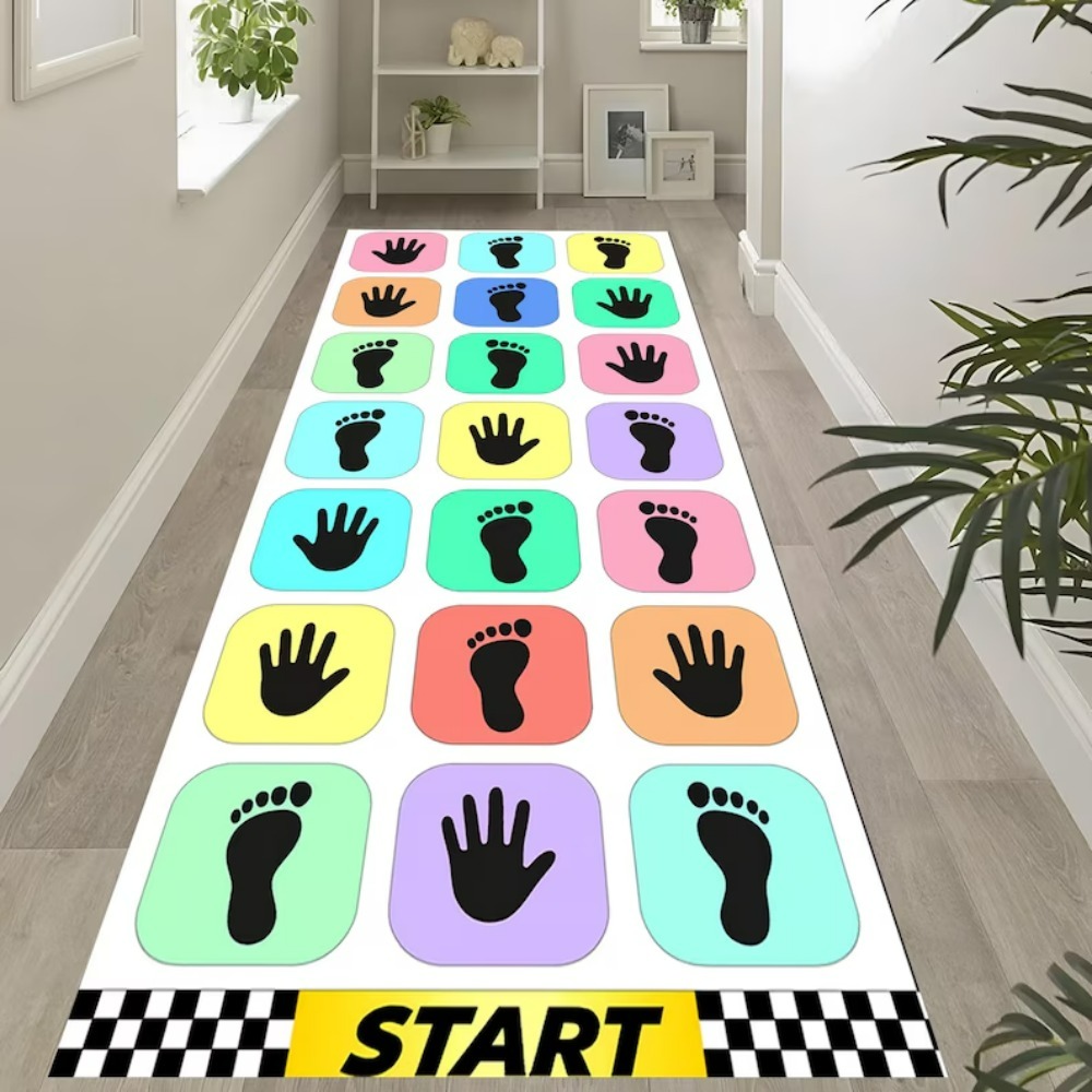 Handabdruck Fußabdruck Spielte – Baby Nursery Rug Bewertung und Preis