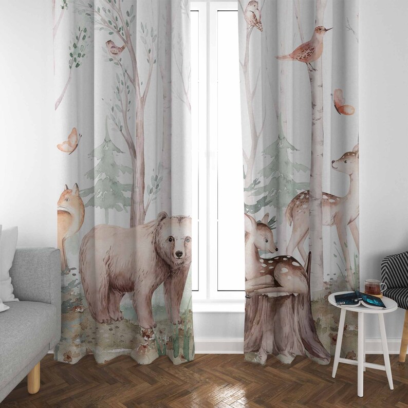 Waldtiere Vorhänge Kinder Kind – Baby Nursery Blackout Curtains Bewertung und Preis