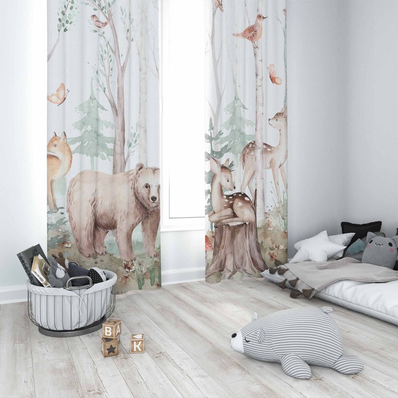 Waldtiere Vorhänge Kinder Kind – Baby Nursery Blackout Curtains Bewertung und Preis