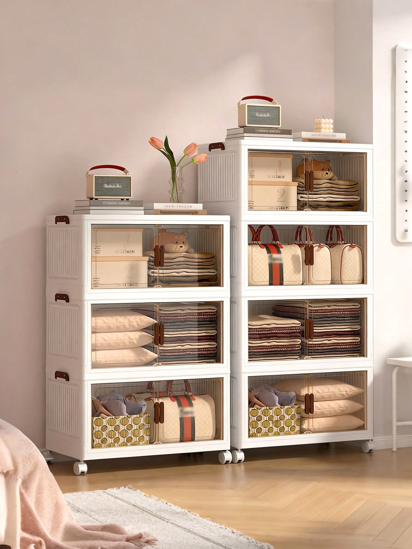 5-stufiger faltbarer Aufbewahr – Drawer Dresser White Bewertung und Preis
