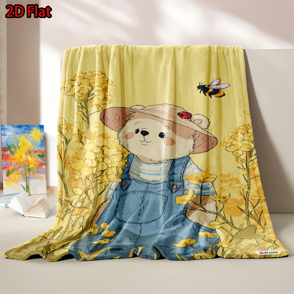 Niedliche gelbe Blumen-Bären-D – Baby Nursery Yellow Bewertung und Preis