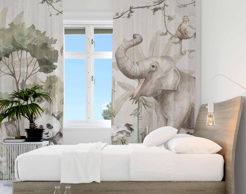 Safari Tiere Vorhänge Kinder S – Baby Nursery Blackout Curtains Bewertung und Preis